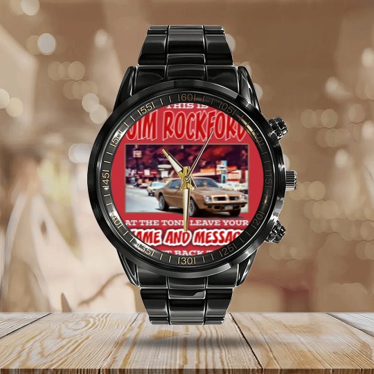 Discover The Rockford Files Calendar Steel Band Watch