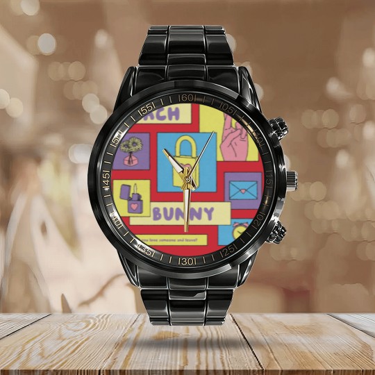 Discover beach bunny merch Calendar Steel Band Watch