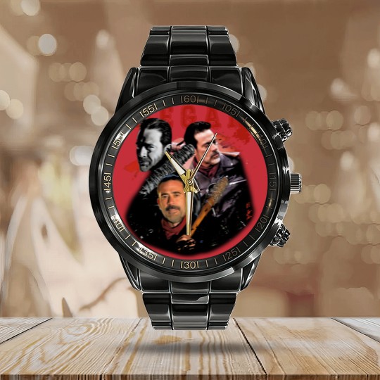 Discover Negan Vintage 90s Unisex Calendar Steel Band Watch