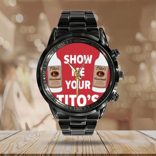 Discover TITOS Vodka Calendar Steel Band Watch - Tito Vodka Handmade Unisex