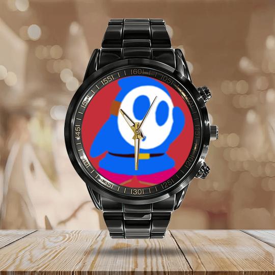 Discover Blue Shy Guy Calendar Steel Band Watch