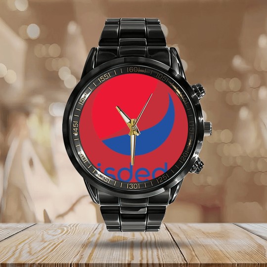 Discover isded boisson gazeuse Calendar Steel Band Watch