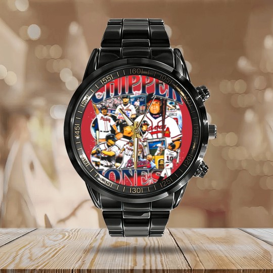 Discover Vintage 90s Graphic Style Chipper Jones Calendar Steel Band Watch Vintage Sport Calendar Steel Band Watch