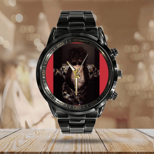 Discover Designer LP Laura Pergolizzi Lost On You Black Calendar Steel Band Watch