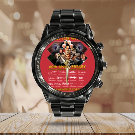 Discover Doctor Who 60th Anniversary Calendar Steel Band Watch, Doctor Who Movie Calendar Steel Band Watch