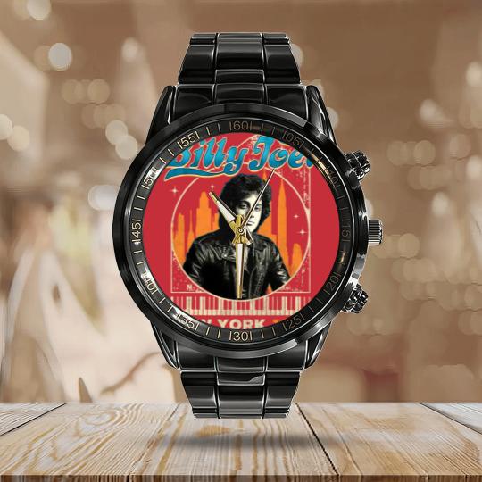 Discover Billy Joel New York 1973 Calendar Steel Band Watch, Gift For Billy Joel Fans