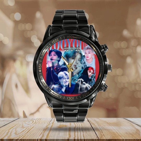 Discover Wooyoung Calendar Steel Band Watch | Ateez Calendar Steel Band Watch | Wooyoung Calendar Steel Band Watch | Song Min-Gi Calendar Steel Band Watch