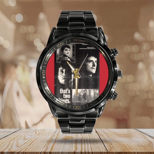 Discover Josh Hutcherson Mike Schmidt FNAF Movie Poster Calendar Steel Band Watch