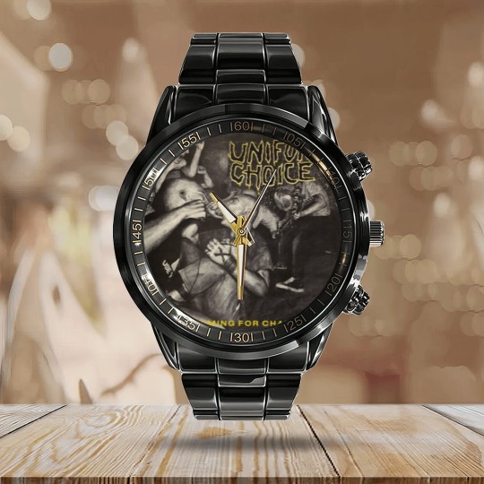 Discover Uniform Choice-Screaming For Change Calendar Steel Band Watch
