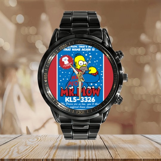 Discover Mr Plow thats my name Calendar Steel Band Watch