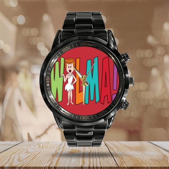 Discover The Flintstones | WILMA! Calendar Steel Band Watch