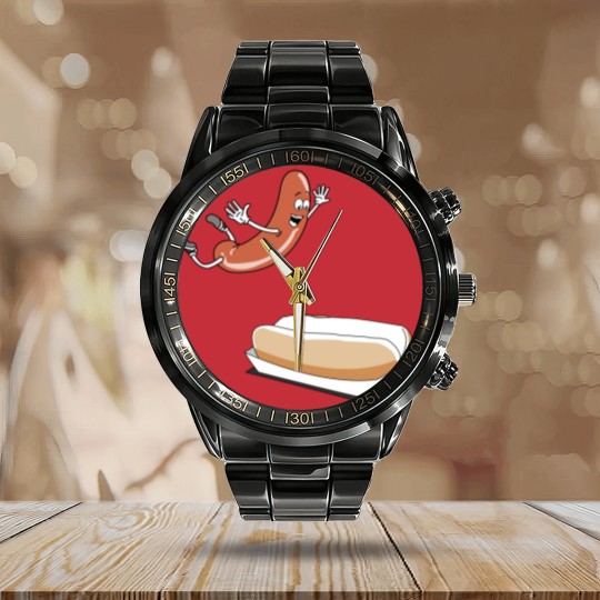Discover Happy Hot Dog Calendar Steel Band Watch - Power Rangers Essential Calendar Steel Band Watch