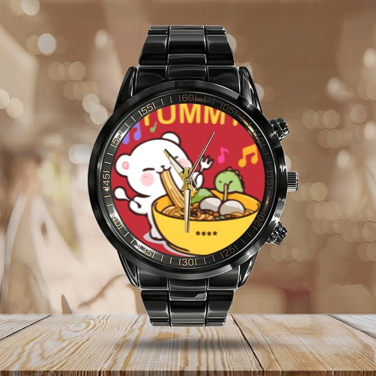 Discover MOCHA|milk and mocha Calendar Steel Band Watch