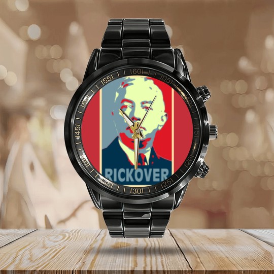 Discover Rickover, Rickover poster, Rickover Tribute Merch Calendar Steel Band Watch