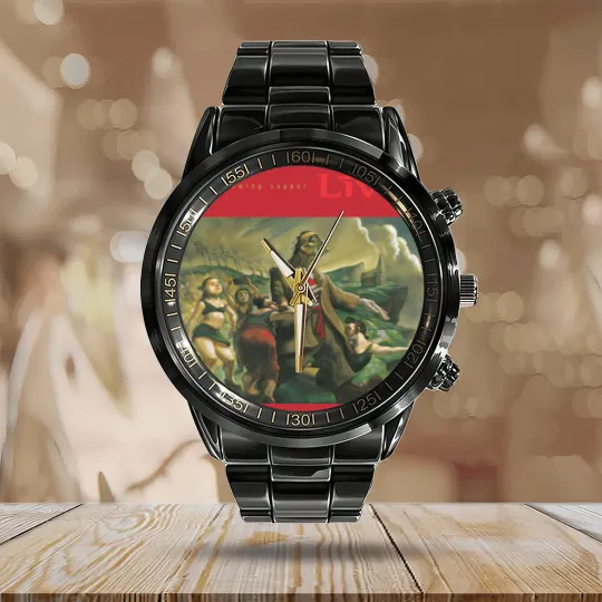 Discover Live Throwing Copper Calendar Steel Band Watch
