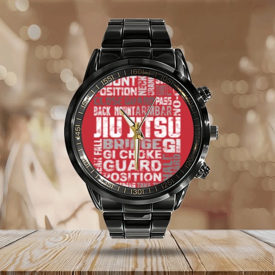 Discover Brazilian Jiu Jitsu MMA Calendar Steel Band Watch Gift Calendar Steel Band Watch