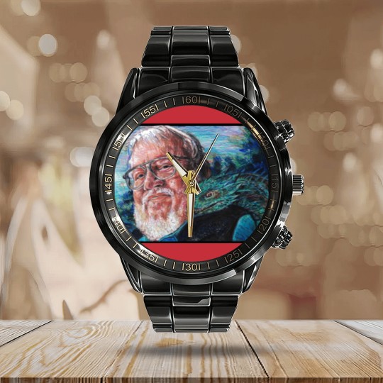 Discover George R R Martin Father Of Dragons Calendar Steel Band Watch