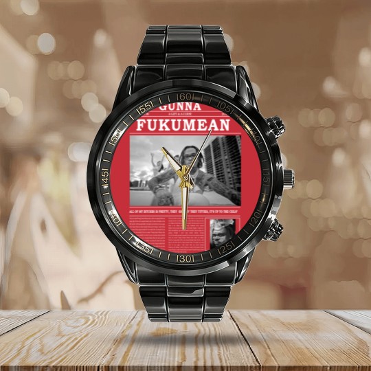 Discover Gunna Calendar Steel Band Watch, Gunna Fukumean Calendar Steel Band Watch