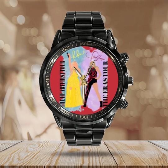 Discover Kelsea Ballerini Taylor Swifterini Tour Calendar Steel Band Watch - Heartfirst Eras