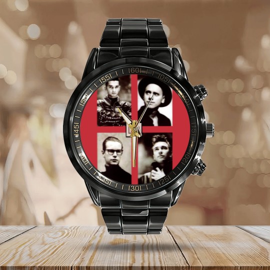 Discover Depeche Mode USA Tour 1988 Calendar Steel Band Watch, Depeche Mode Vintage Calendar Steel Band Watch, Depeche Mode Merch