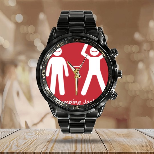 Discover Jumping jacks Calendar Steel Band Watch