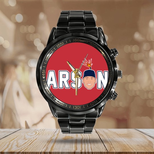 Discover Arson Judge Essential Calendar Steel Band Watch