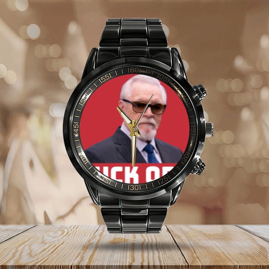 Discover Logan Roy F**k off Calendar Steel Band Watch | Succession | Waystar Royco | Logan Roy | Succession Calendar Steel Band Watch