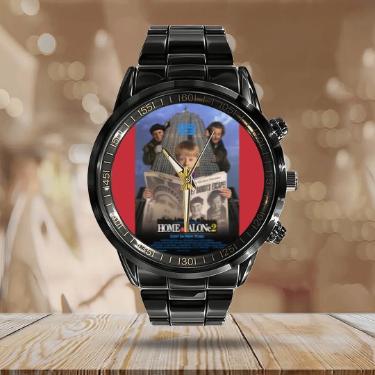 Discover Home Alone 2 Lost in New York  Essential Calendar Steel Band Watch