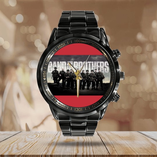 Discover Band of Brothers Calendar Steel Band Watch