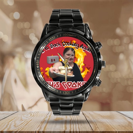 Discover Kay’s Cooking - I’m Back Cooking Again Calendar Steel Band Watch