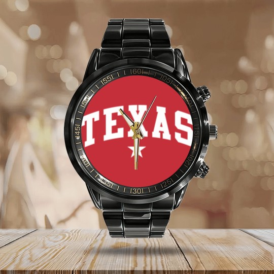 Discover Texas Calendar Steel Band Watch, Texas Calendar Steel Band Watch, Texas Calendar Steel Band Watch Women, Texas Gift, Texas Longhorn