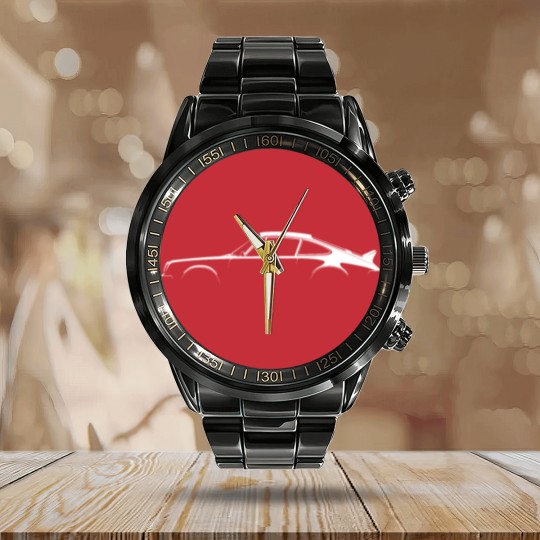 Discover 911 Silhouette Calendar Steel Band Watch