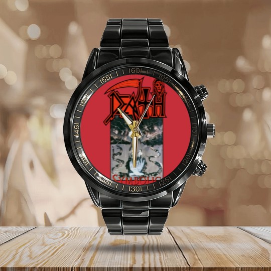 Discover Death - Symbolic Calendar Steel Band Watch