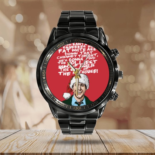 Discover Griswold alternative Christmas card Classic Calendar Steel Band Watch