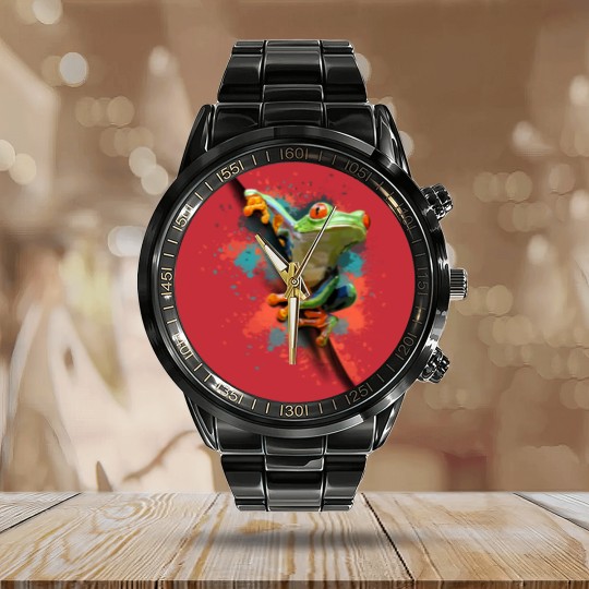Discover Frog Calendar Steel Band Watch, Frog Calendar Steel Band Watch