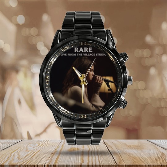 Discover Selena Gomez Rare Calendar Steel Band Watch