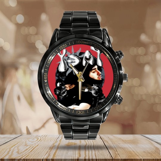 Discover Vintage 90s Bootleg Style Yeat Calendar Steel Band Watch