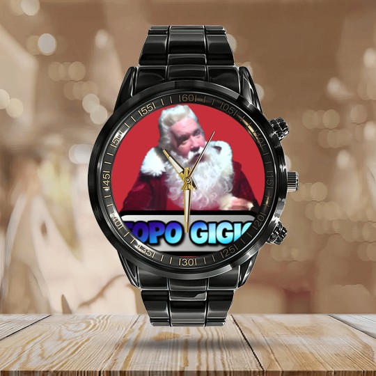 Discover Funny Design - The Santa Clause - Topo Gigio - The Santa Clause - Calendar Steel Band Watch