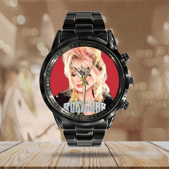 Discover Dolly Rockstar 2024 Calendar Steel Band Watch Calendar Steel Band Watch, Dolly Parton Calendar Steel Band Watch