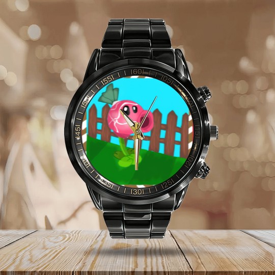 Discover Sweet Pea - Plants Vs Zombies - Calendar Steel Band Watch