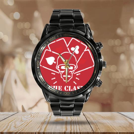 Discover The Clash Straight To Hell Calendar Steel Band Watch