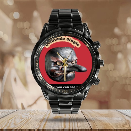 Discover Quandale Dingle funny design Calendar Steel Band Watch