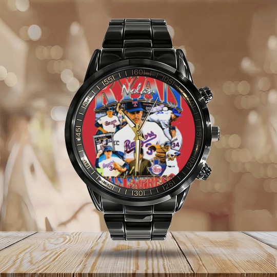 Discover Nolan Ryan Calendar Steel Band Watch