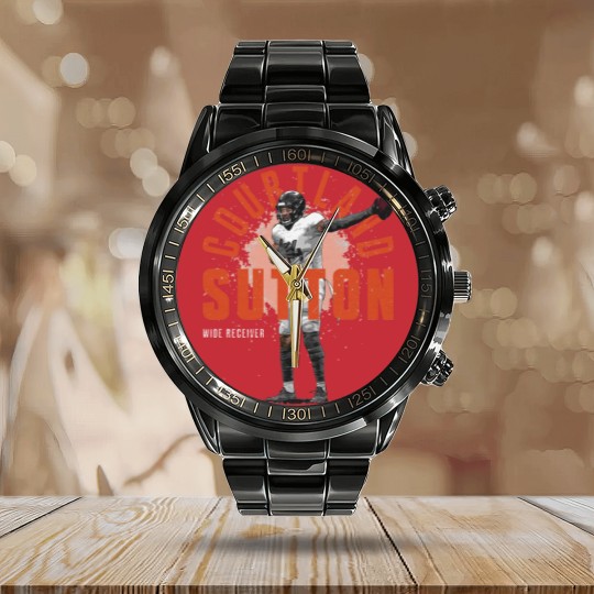 Discover Courtland Sutton Denver Player Name - Courtland Sutton - Calendar Steel Band Watch