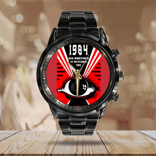 Discover 1984 V10 (Orwell) Poster Men Calendar Steel Band Watch