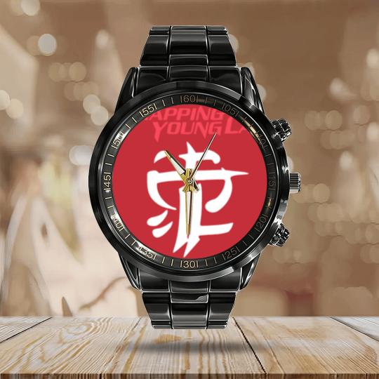 Discover Strapping Young band Calendar Steel Band Watch