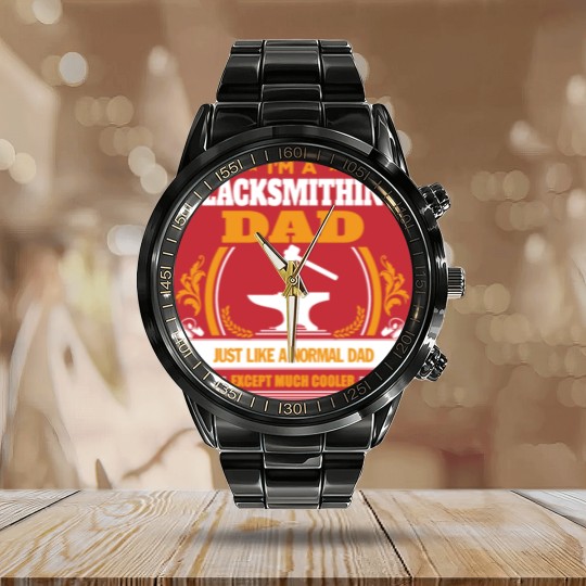 Discover Blacksmithing Dad Calendar Steel Band Watch Calendar Steel Band Watch