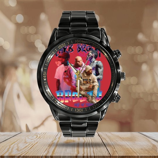 Discover New Chris Brown Breezy Calendar Steel Band Watch One Of Them Ones Tour Calendar Steel Band Watch