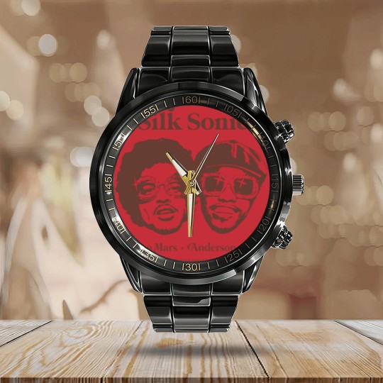 Discover Vintage Bruno Mars planet 2023 Unisex Calendar Steel Band Watch