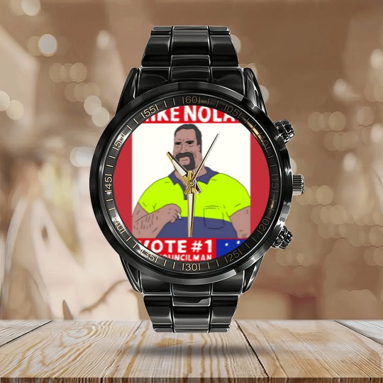 Discover Vote Mike NolanVote Mike Nolan Calendar Steel Band Watch
